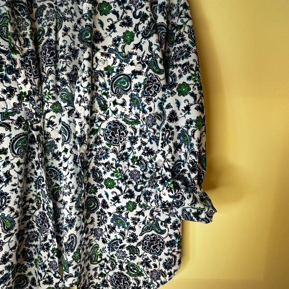 Classic Jones New York Paisley Blouse - Picture 4 of 13